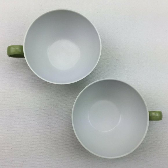 Vintage Texas Dallas Ware Green G-4 Plates Cups - Picture 9 of 12